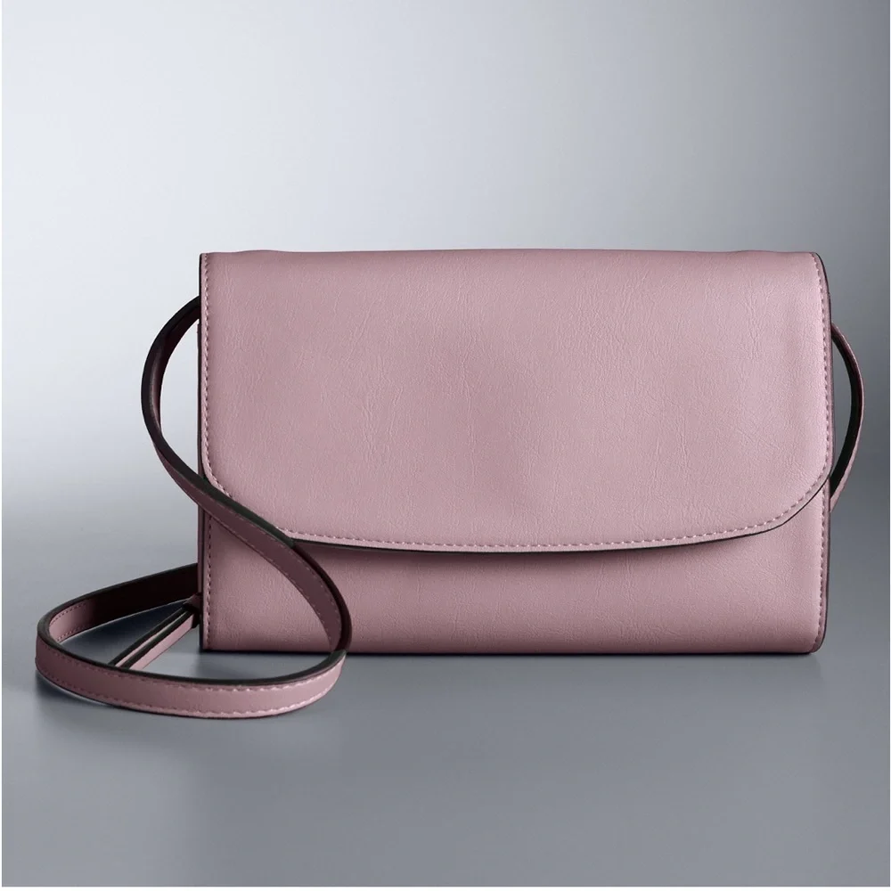 Simply Vera Elderberry Signature Mini Crossbody Bag NWT - Picture 3 of 3